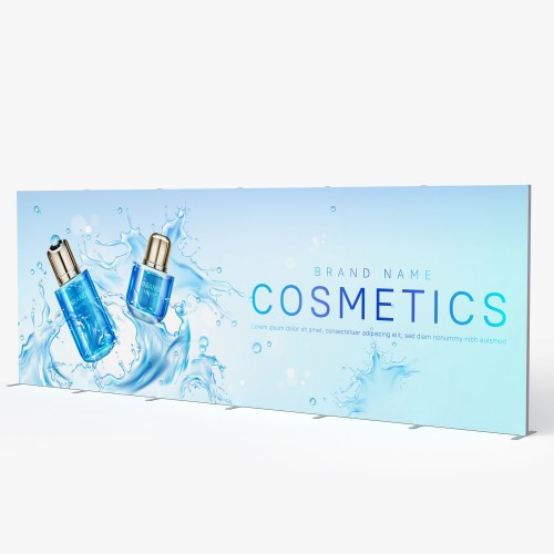 Seg Fabric Display 20ft No Hardware Graphics Only