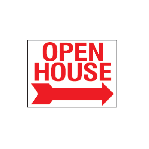 Double Faced Signs - OPEN HOUSE - Large