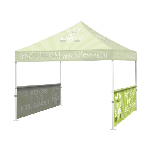 Custom Trade Show Display Tent Half Wall with your Logo Full Color 10x10      FREE GROUND SHIPPING Next Day Print