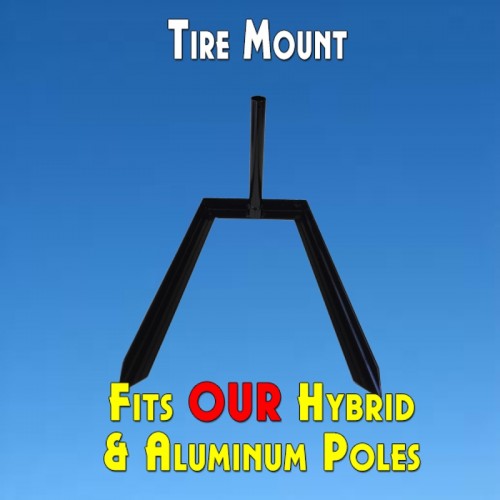 Windless Feather Flag Tire Mount Kit (Tire Mount and Aluminum Pole