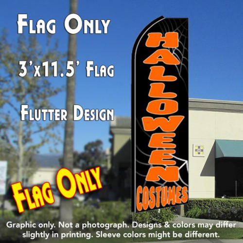 HALLOWEEN COSTUMES Flutter Feather Banner Flag (11.5 x 3 Feet)