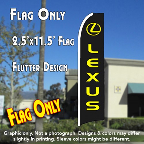 Lexus Flutter Feather Banner Flag (11.5 x 2.5 Feet)