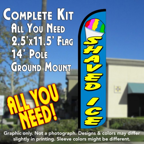 FLAVOR ISLAND Advertising Vinyl Banner Flag Sign Many Sizes USA SNOW CONE 