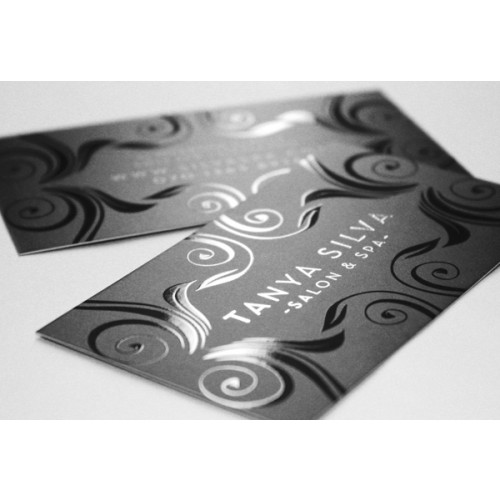1000 Silk Lamination Business cards With Spot UV Overnight Grafix