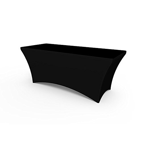 Black Stretch Table Covers 6ft