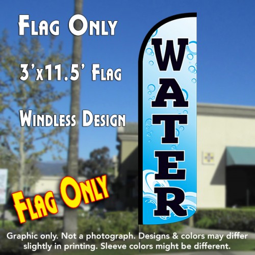 Water Windless Polyknit Feather Flag (3 x 11.5 feet)
