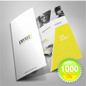 1000 Brochure 8.5" x 11" 100 Lb. Gloss Book Tri-Fold 