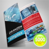 5000 Brochure 8.5" x 11" 100 Lb. Gloss Book Tri-Fold