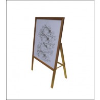 Bamboo A-Frame Banner Stand - Single Faced