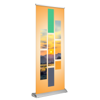 Deluxe Retractable Banner Stand - Double Sided 33"x81"