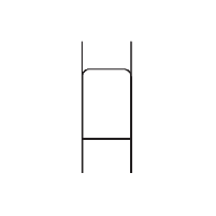 HD H-Stake 5/16' Heavy Duty (H) Stake