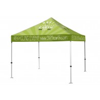 Custom Canopy Trade Show Display Tents with your Logo Full Color 10x10 40mm frame