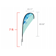 Custom Teardrop Flag (Small) 7ft