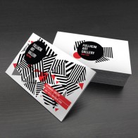 1.5" X 3.5" 32PT Uncoated Black EDGE Business Cards