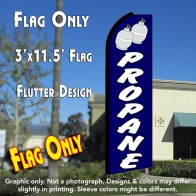 PROPANE (Blue) Flutter Feather Banner Flag (11.5 x 3 Feet)