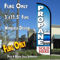 PROPANE Windless Polyknit Feather Flag (3 x 11.5 feet)