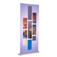 Banner Stand - SD Retractable 36"x92" (Silver)