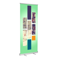 Standard Retractable Banner Stand 33"x81" (black)