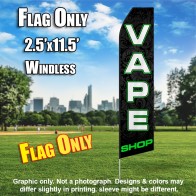 VAPE SHOP (Black/GREEN) Econo Feather Banner Flag