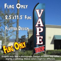VAPE SHOP (Blue Gradient) Flutter Polyknit Feather Flag (11.5 x 2.5 feet)