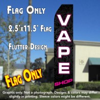 VAPE SHOP (Black/PINK) Flutter Feather Banner Flag