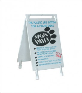 Sign Paws Plastic Leg & Hinge System