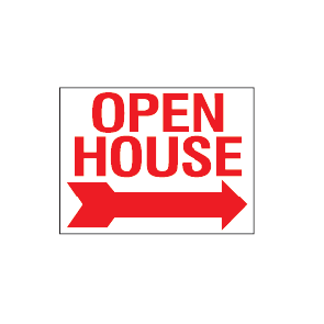 Double Faced Signs - OPEN HOUSE - Large
