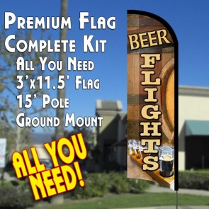 beer  feather banner flag kit