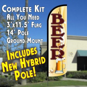 Beer (Mug) Windless Advertising Kit beer flag kit