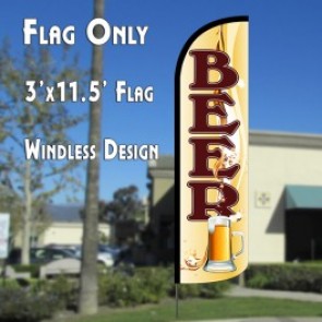 Windless Swooper Flag 2.5x11.5 ft Feather Banner Sign rf KETTLE CORN 