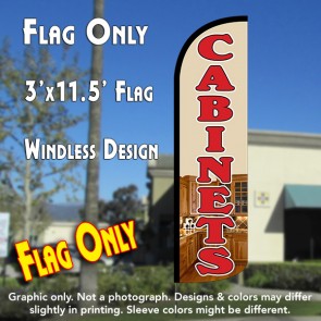 Cabinets Windless Polyknit Feather Flag (3 x 11.5 feet)