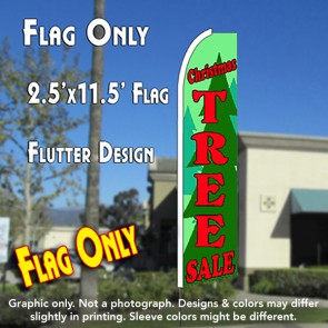 CHRISTMAS TREE SALE Flutter Feather Banner Flag (11.5 x 2.5 Feet)