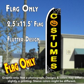 COSTUMES (Halloween) Flutter Feather Banner Flag (11.5 x 2.5 Feet)