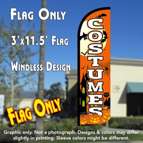 Costumes Windless Polyknit Feather Flag (3 x 11.5 feet)