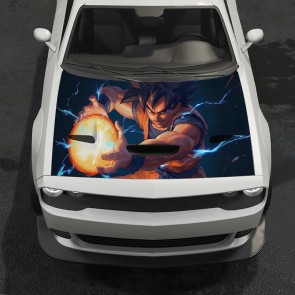Dragon ball goku Custom hood wrap for cars, car hood decal, truck hood wrap, car hood sticker, truck decal, hood wrap for truck, bonnet wrap, vinyl sticker 