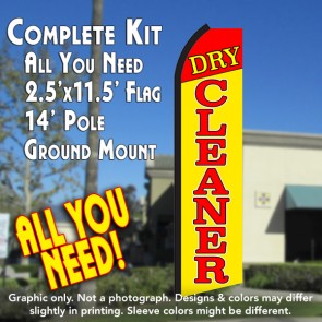 CHECK ENGINE Windless Feather Banner Flag Kit (Flag, Pole, & Ground Mt)