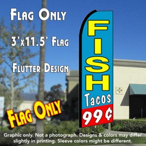 99 cents fish tacos feather flag 