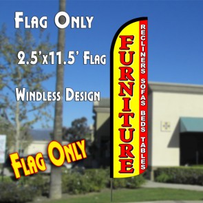 Furniture Sale (Yellow/red)  Feather Banner Flag 