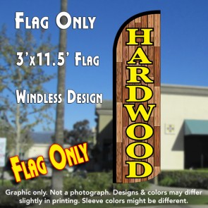 Hardwood Windless Polyknit Feather Flag (3 x 11.5 feet)