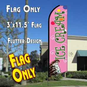 TUNE UP Advertising Feather Flutter Swooper 2.5’ Banner Flag and Pole Only 