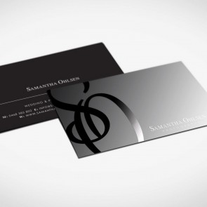  Silk Laminated Business Cards with Spot UV on both sides 