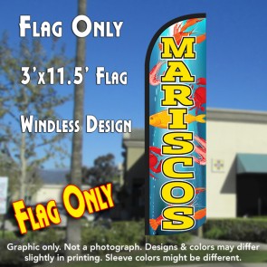 Mariscos Windless Polyknit Feather Flag (3 x 11.5 feet)