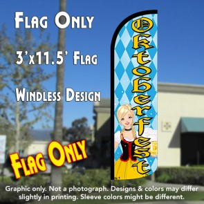 Oktoberfest Windless Polyknit Feather Flag (3 x 11.5 feet)