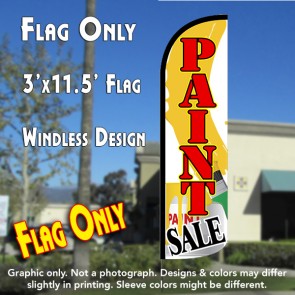 Paint Sale Windless Polyknit Feather Flag (3 x 11.5 feet)