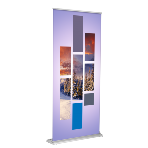 Banner Stand - SD Retractable 36"x92" (Silver)