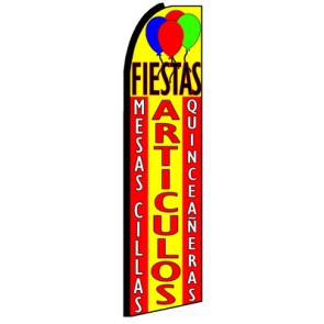 Fiestas Articulos  Feather Banner Flag 