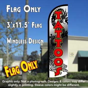 custom tattoo feather banner flag