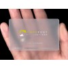 1000 Frosted & Clear Plastic Business Cards Round corners