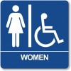 ADA Signs 8" x 8" Woman w/wheel chair