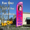 HAIR SALON (Pink) Flutter Feather Banner Flag